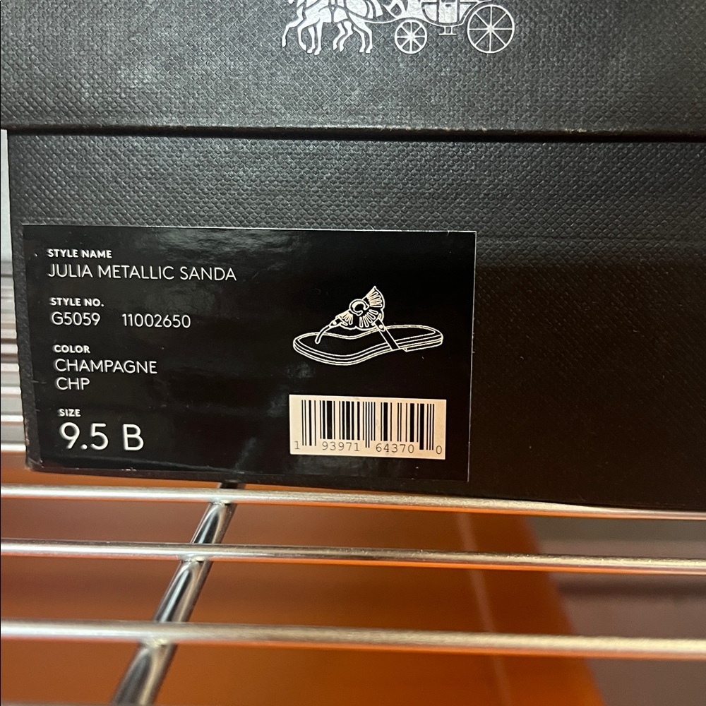 COACH JULIA SANDALS in champagne gold 9.5  (nib) - Picture 10 of 10